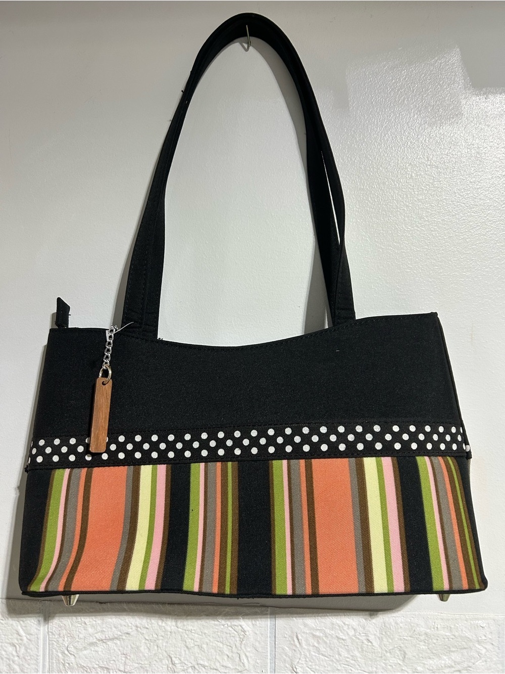Avondale Designs Embellished Striped Shoulder Bag-NWOT - Picture 4 of 6